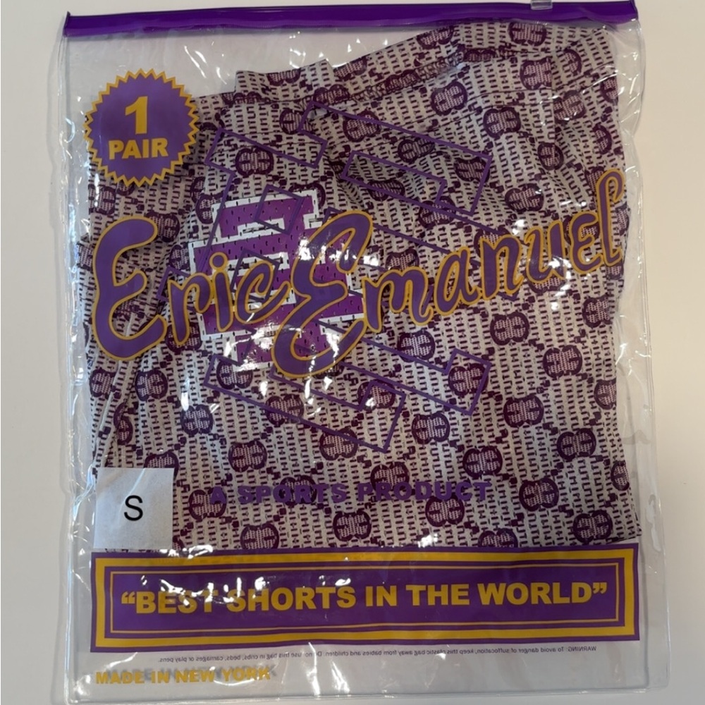 Eric Emanuel Purple Patterned Shorts